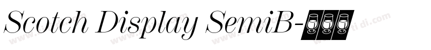Scotch Display SemiB字体转换
